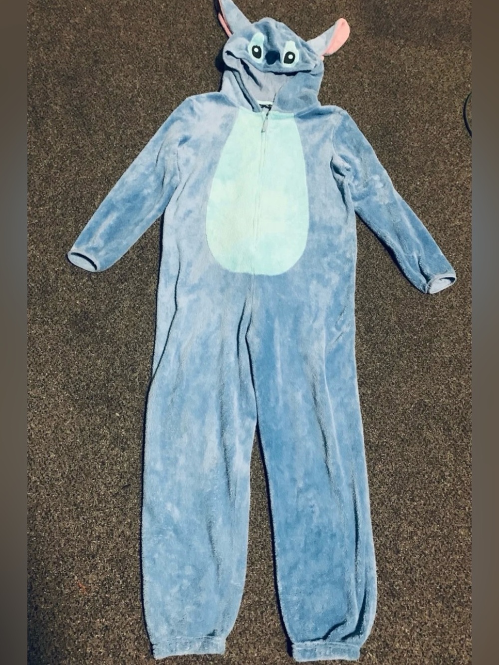 Disneyland Parks Stitch adult women size large front zip hooded fleece costume